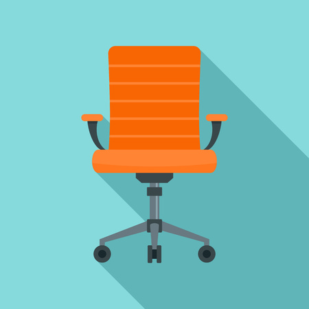 Wheel chair desk icon, flat styleのイラスト素材