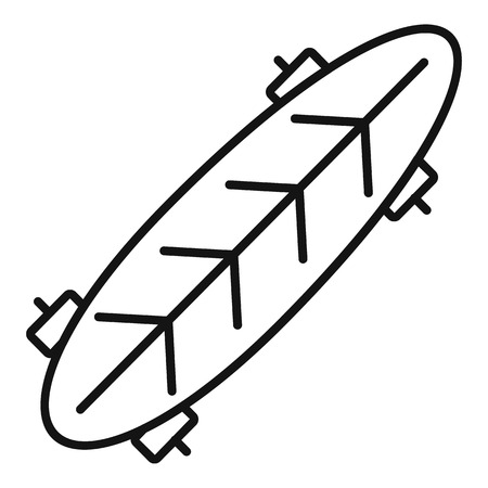 Speed skateboard icon, outline styleのイラスト素材