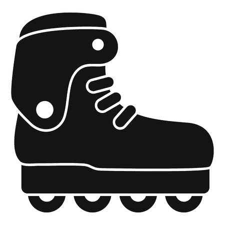 Carbon inline skates icon, simple styleのイラスト素材