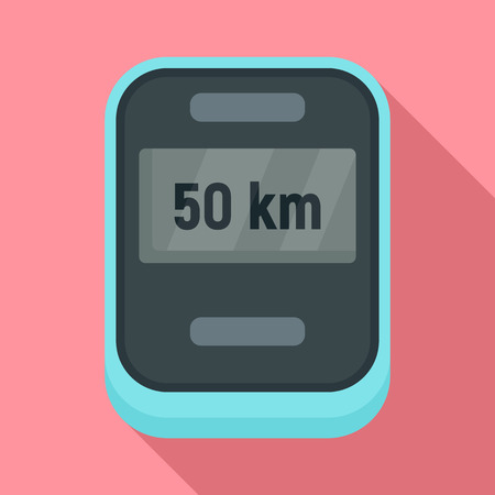 Bike speedometer icon. Flat illustration of bike speedometer vector icon for web designのイラスト素材
