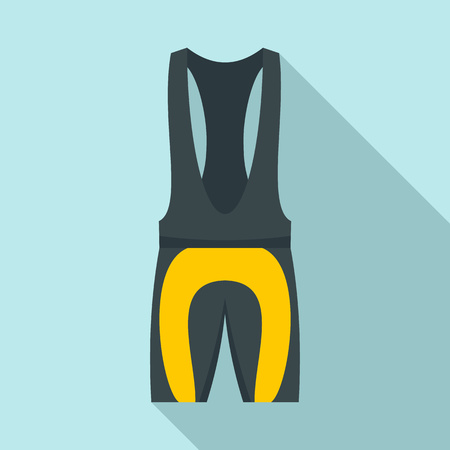 Bike clothes equipment icon, flat styleのイラスト素材