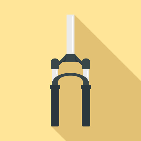 Bicycle fork icon, flat styleのイラスト素材