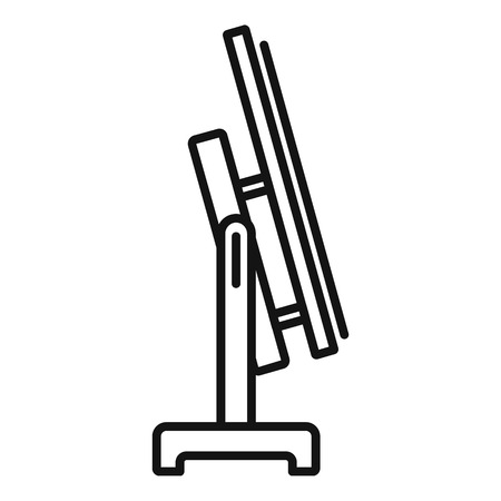 Architect wood stand icon. Outline architect wood stand vector icon for web design isolated on white backgroundのイラスト素材