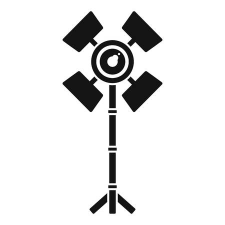 Professional studio light icon. Simple illustration of professional studio light vector icon for web design isolated on white backgroundのイラスト素材