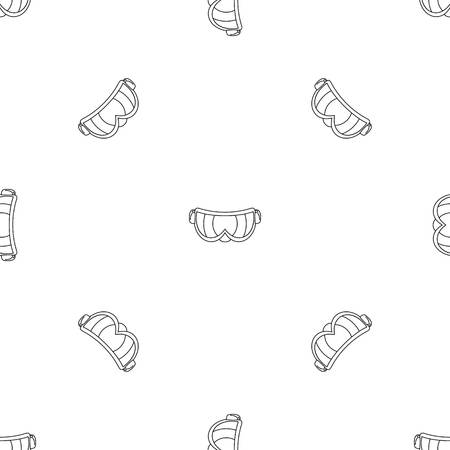 Ski glasses pattern seamless vector repeat geometric for any web designのイラスト素材
