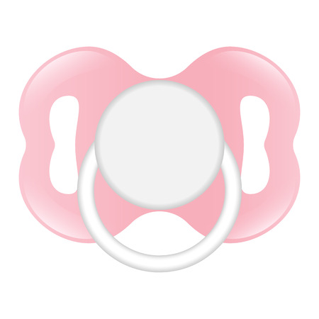Rubber nipple icon. Realistic illustration of rubber nipple vector icon for web design isolated on white backgroundのイラスト素材