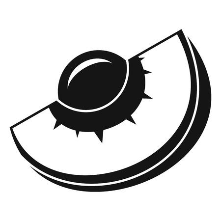 Tasty apricot icon, simple styleのイラスト素材