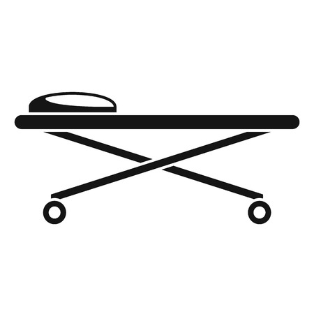 Forensic laboratory cart desk icon. Simple illustration of forensic laboratory cart desk vector icon for web design isolated on white backgroundのイラスト素材