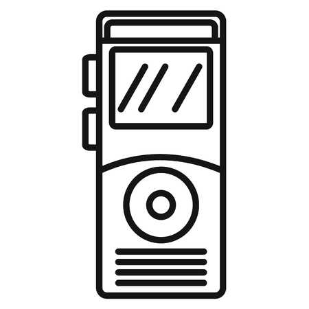 Dictaphone icon, outline styleのイラスト素材
