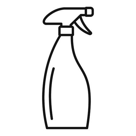Clean spray bottle icon, outline styleのイラスト素材
