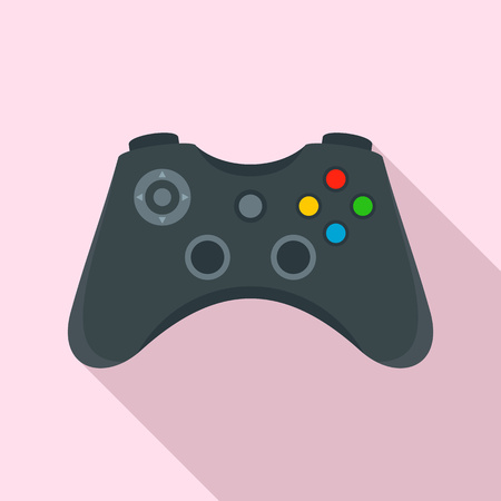 Gamepad control icon, flat styleのイラスト素材