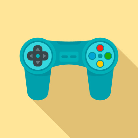 Gadget game controller icon. Flat illustration of gadget game controller vector icon for web designのイラスト素材