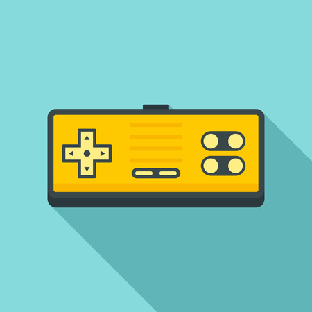 Button gamepad icon. Flat illustration of button gamepad vector icon for web designのイラスト素材