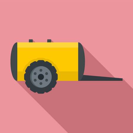 Farm trail cistern icon. Flat illustration of farm trail cistern vector icon for web designのイラスト素材