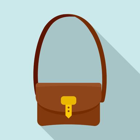 Hunter bag icon. Flat illustration of hunter bag vector icon for web designのイラスト素材