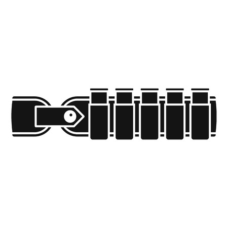Hunter bullet belt icon, simple styleのイラスト素材