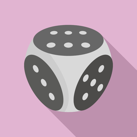 Fortune dice icon. Flat illustration of fortune dice vector icon for web designのイラスト素材