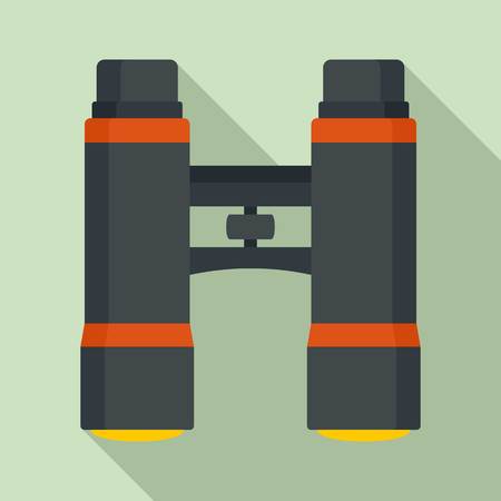 Lifeguard binoculars icon, flat styleのイラスト素材
