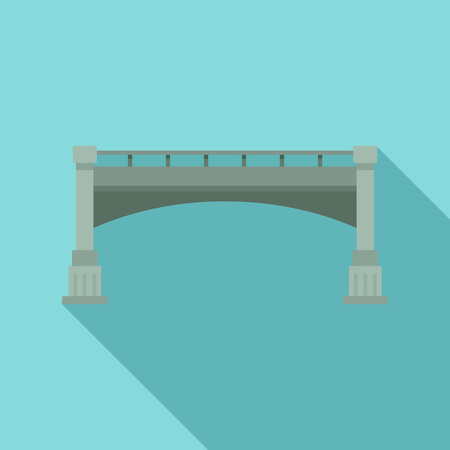 Small bridge icon, flat styleのイラスト素材