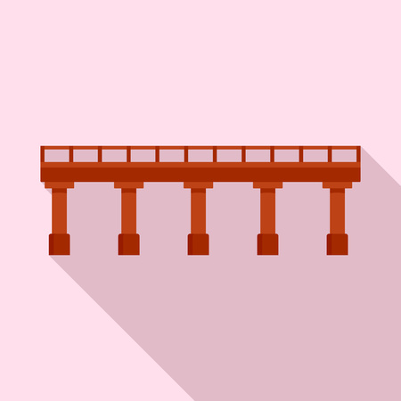 Bridge icon, flat styleのイラスト素材