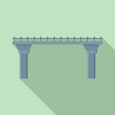 High bridge icon. Flat illustration of high bridge vector icon for web designのイラスト素材