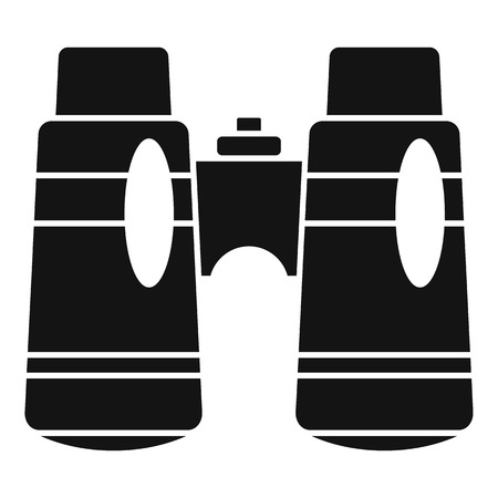 Camp binocular icon, simple styleのイラスト素材