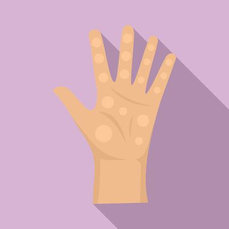 Read fortune on hand icon. Flat illustration of read fortune on hand vector icon for web designのイラスト素材