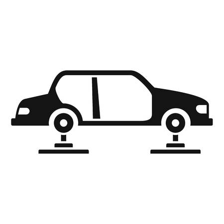 Car assembly icon. Simple illustration of car assembly vector icon for web design isolated on white backgroundのイラスト素材