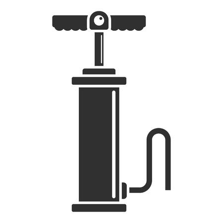 Car air pump icon. Simple illustration of car air pump icon for web design isolated on white backgroundの写真素材