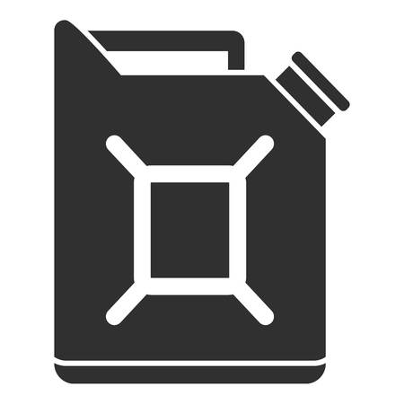 Car fuel canister icon. Simple illustration of car fuel canister icon for web design isolated on white backgroundの写真素材