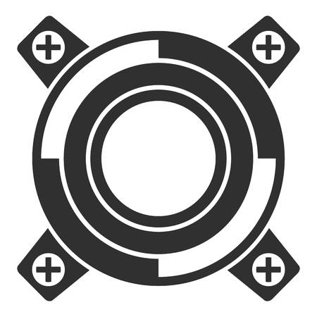 Gearbox releaser icon. Simple illustration of gearbox releaser icon for web design isolated on white backgroundの写真素材