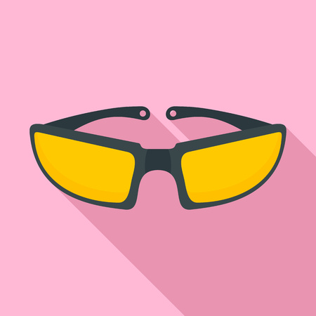 Bike glasses icon. Flat illustration of bike glasses icon for web designの写真素材
