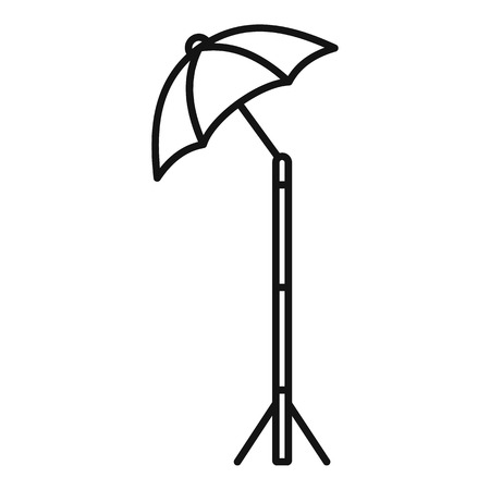 Shadow camera umbrella icon, outline styleの写真素材