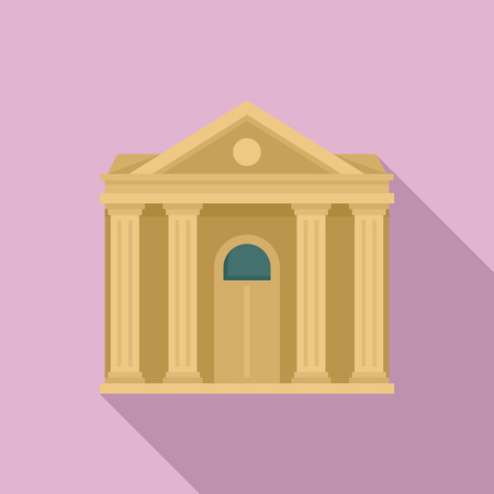 Courthouse institution icon, flat styleの写真素材