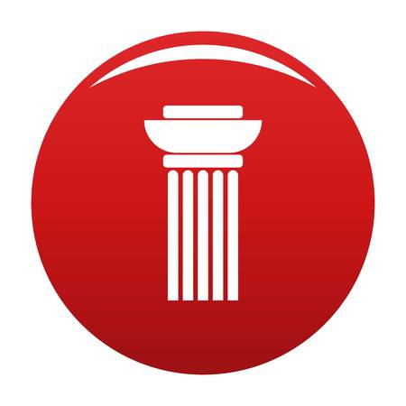 Continuous column icon redの写真素材