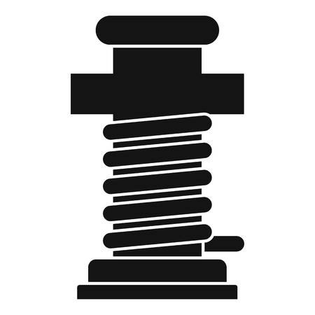 Port ship pillar icon, simple styleの写真素材