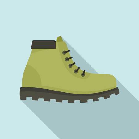 Hunter boot icon, flat styleの写真素材