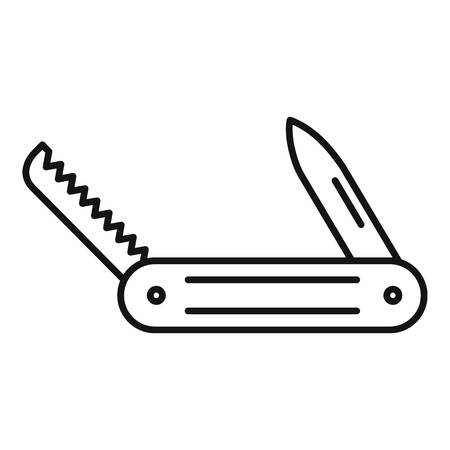 Multifunction knife icon. Outline multifunction knife icon for web design isolated on white backgroundの写真素材