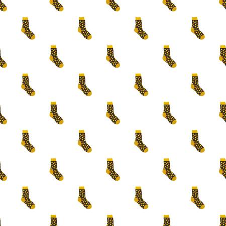 Cotton sock pattern seamless vectorのイラスト素材