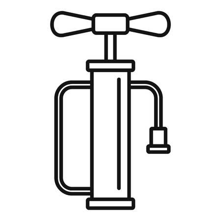 Air pump icon, outline styleのイラスト素材