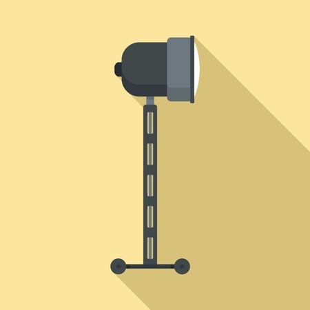 Cinema spotlight icon, flat styleのイラスト素材