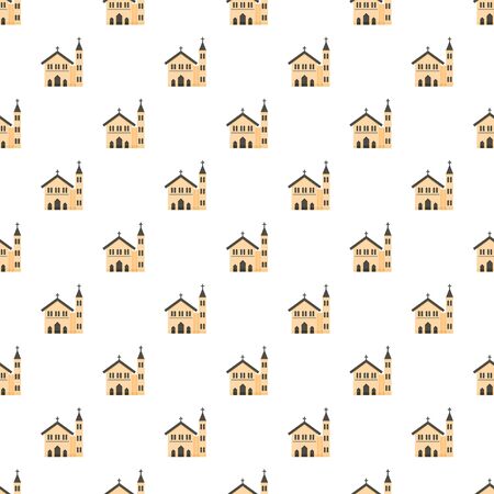 Church pattern seamless vectorのイラスト素材