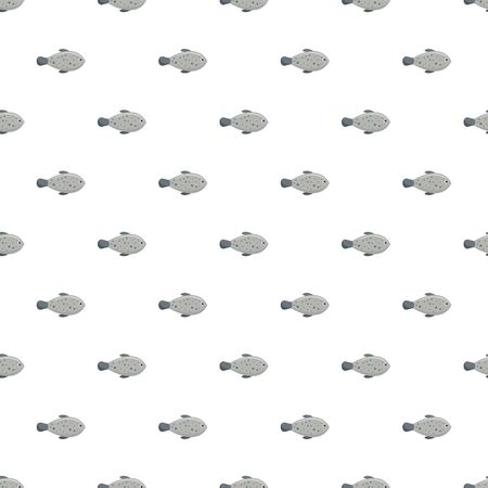 Nature fish pattern seamless vectorのイラスト素材