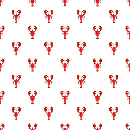 Lobster pattern seamless vectorのイラスト素材
