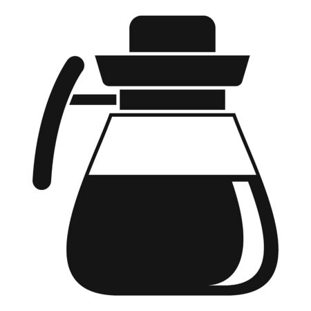 Coffee glass pot icon, simple styleのイラスト素材