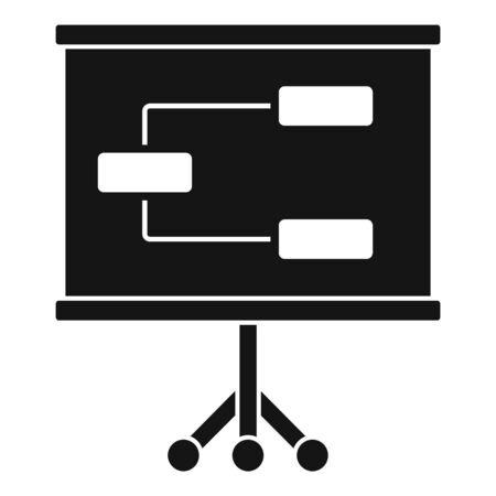 Management banner icon, simple styleのイラスト素材