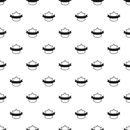 Badge king pattern seamless, vector illustrationのイラスト素材