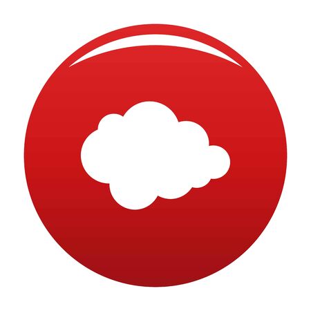 Polar cloud icon. Simple illustration of polar cloud vector icon for any design redのイラスト素材
