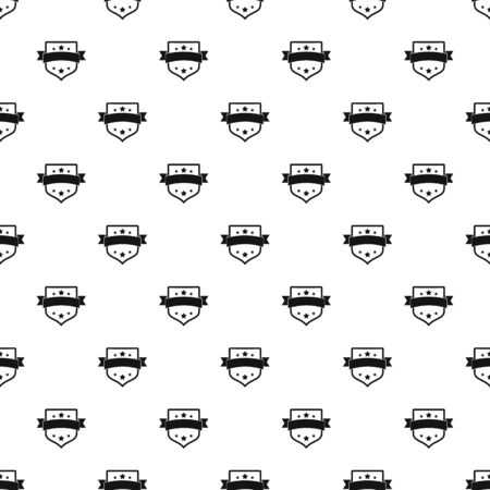 Badge vintage pattern seamless, vector illustrationのイラスト素材
