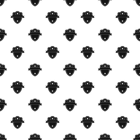 Badge warrior pattern seamless, vector illustrationのイラスト素材